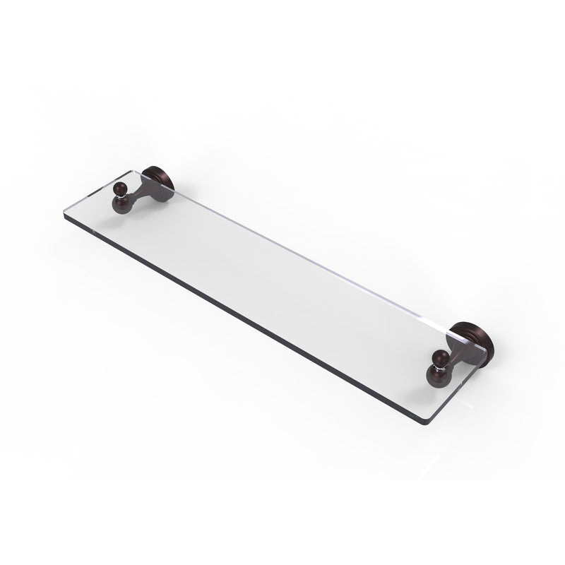 Allied Brass Sag Harbor Collection 22 Inch Glass Vanity Shelf with Beveled Edges SG-1-22-ABZ