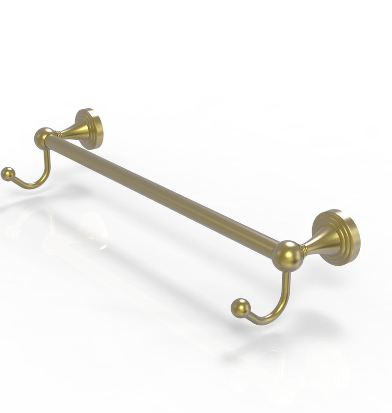 Allied Brass Sag Harbor Collection 18 Inch Towel Bar with Integrated Hooks SG-41-18-HK-SBR