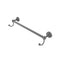 Allied Brass Sag Harbor Collection 36 Inch Towel Bar with Integrated Hooks SG-41-36-HK-GYM