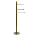 Allied Brass Soho Collection Free Standing 4 Pivoting Swing Arm Towel Stand SH-84-ABR