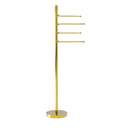 Allied Brass Soho Collection Free Standing 4 Pivoting Swing Arm Towel Stand SH-84-PB