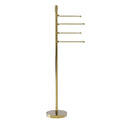 Allied Brass Soho Collection Free Standing 4 Pivoting Swing Arm Towel Stand SH-84-UNL