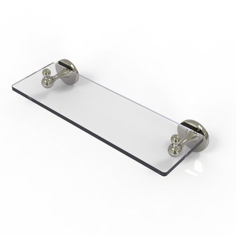 Allied Brass Shadwell Collection 16 Inch Glass Vanity Shelf with Beveled Edges SL-1-16-PNI