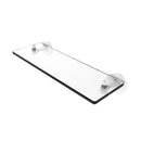 Allied Brass Shadwell Collection 16 Inch Glass Vanity Shelf with Beveled Edges SL-1-16-WHM