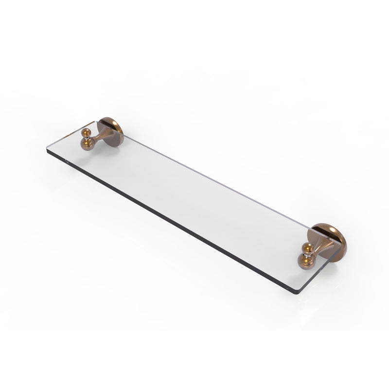 Allied Brass Shadwell Collection 22 Inch Glass Vanity Shelf with Beveled Edges SL-1-22-BBR