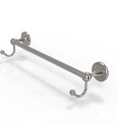 Allied Brass Shadwell Collection 18 Inch Towel Bar with Integrated Hooks SL-41-18-HK-SN