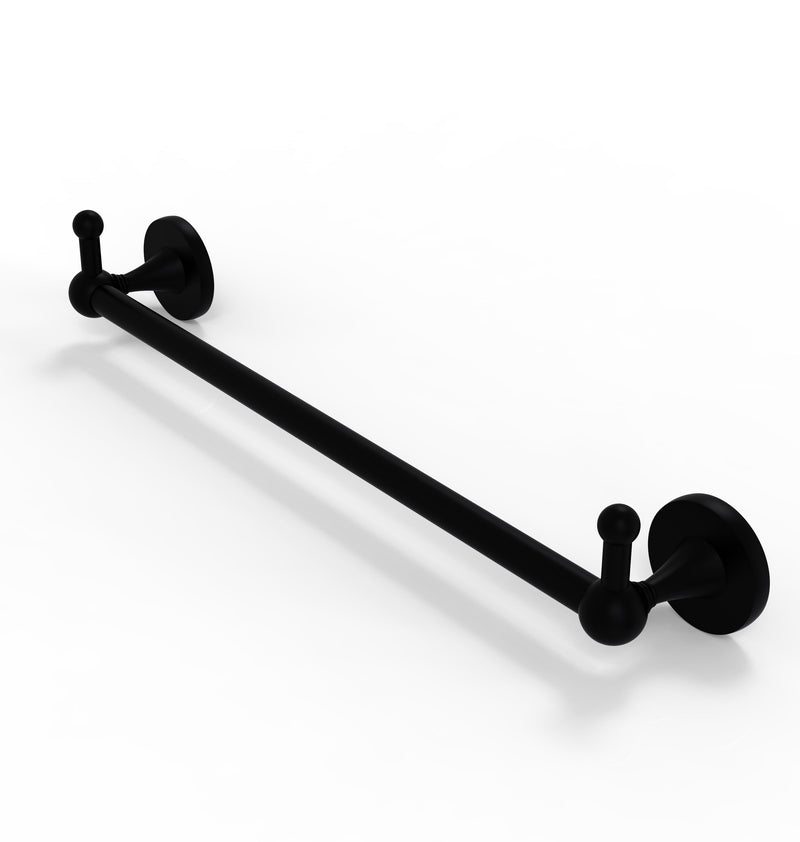 Allied Brass Shadwell Collection 18 Inch Towel Bar with Integrated Hooks SL-41-18-PEG-BKM