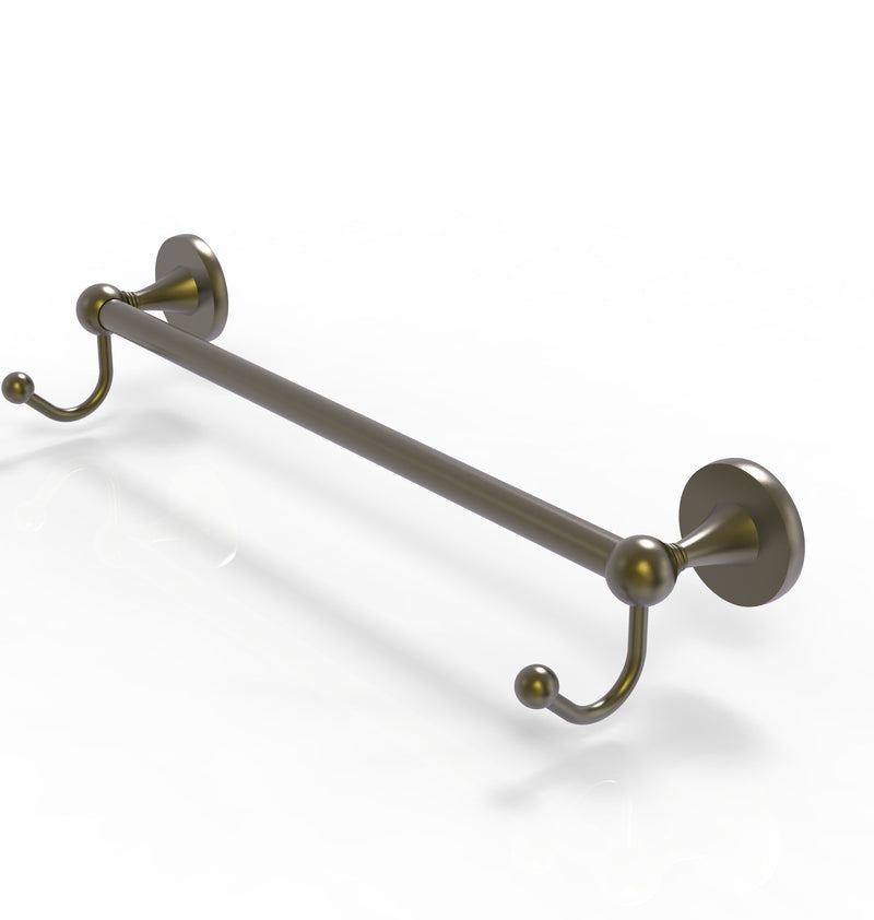 Allied Brass Shadwell Collection 24 Inch Towel Bar with Integrated Hooks SL-41-24-HK-ABR