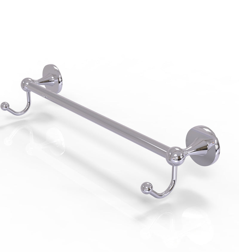 Allied Brass Shadwell Collection 24 Inch Towel Bar with Integrated Hooks SL-41-24-HK-PC