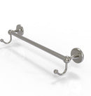 Allied Brass Shadwell Collection 24 Inch Towel Bar with Integrated Hooks SL-41-24-HK-SN