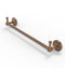 Allied Brass Shadwell Collection 24 Inch Towel Bar with Integrated Hooks SL-41-24-PEG-BBR