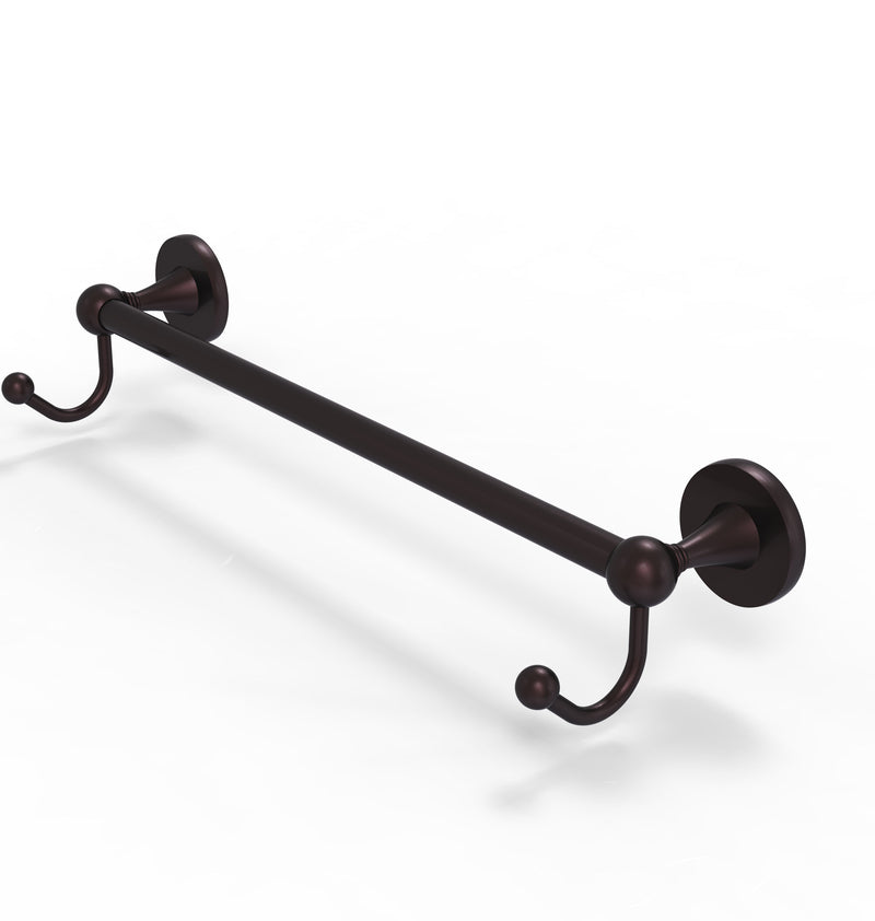 Allied Brass Shadwell Collection 30 Inch Towel Bar with Integrated Hooks SL-41-30-HK-ABZ