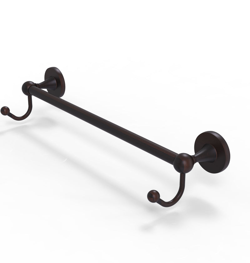 Allied Brass Shadwell Collection 30 Inch Towel Bar with Integrated Hooks SL-41-30-HK-VB