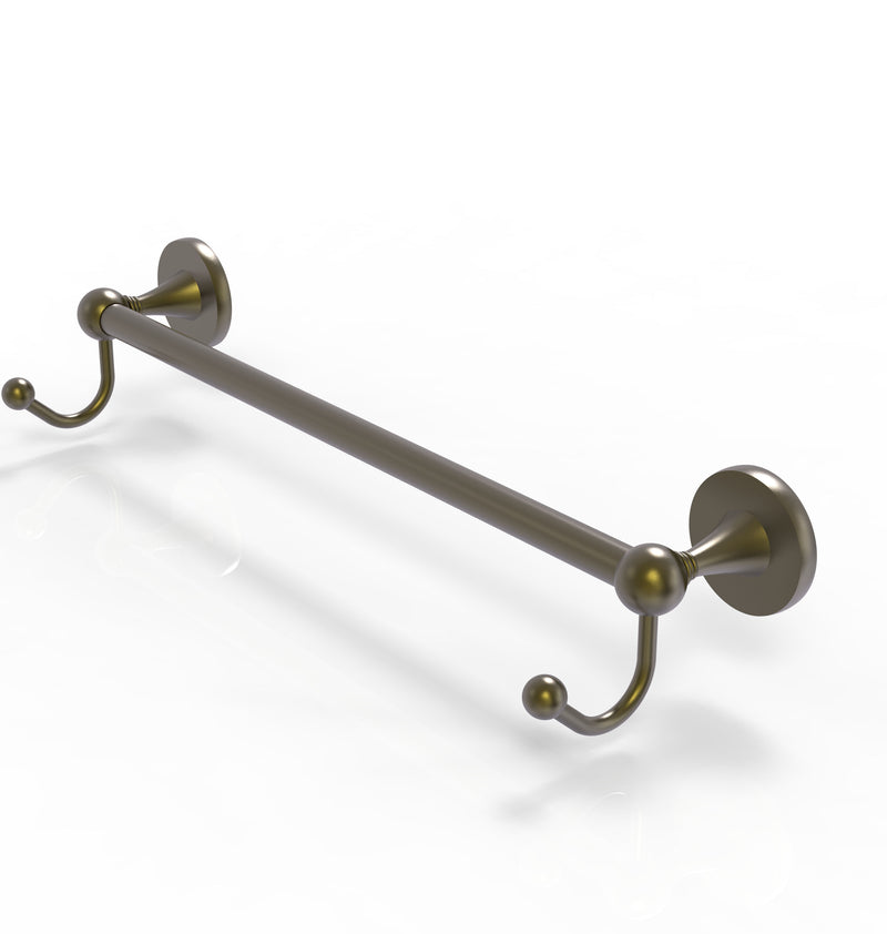 Allied Brass Shadwell Collection 36 Inch Towel Bar with Integrated Hooks SL-41-36-HK-ABR