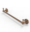 Allied Brass Shadwell Collection 36 Inch Towel Bar with Integrated Hooks SL-41-36-PEG-BBR