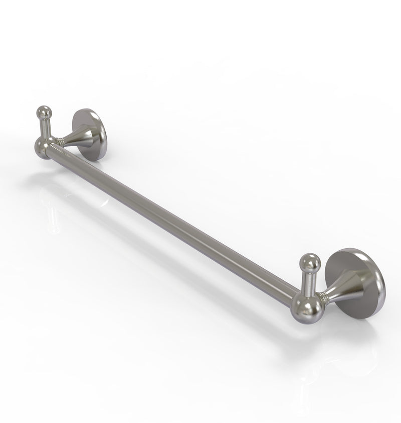 Allied Brass Shadwell Collection 36 Inch Towel Bar with Integrated Hooks SL-41-36-PEG-SN