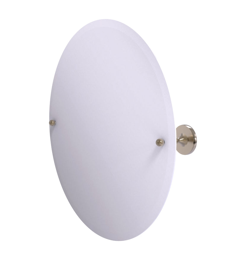 Allied Brass Shadwell Collection Frameless Round Tilt Mirror with Beveled Edge SL-90-PEW