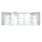 Krugg Svange 66" X 36" Double LED Medicine Cabinet with Dimmer and Defogger SVANGE6636DLLR