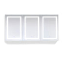 Krugg Svange 72" X 36" Triple LED Medicine Cabinet with Dimmer and Defogger SVANGE7236TLRR