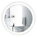 Krugg Sol Round 22" X 22" LED Bathroom Mirror with Dimmer and Defogger Round Back-Lit Vanity Mirror SOL2222R