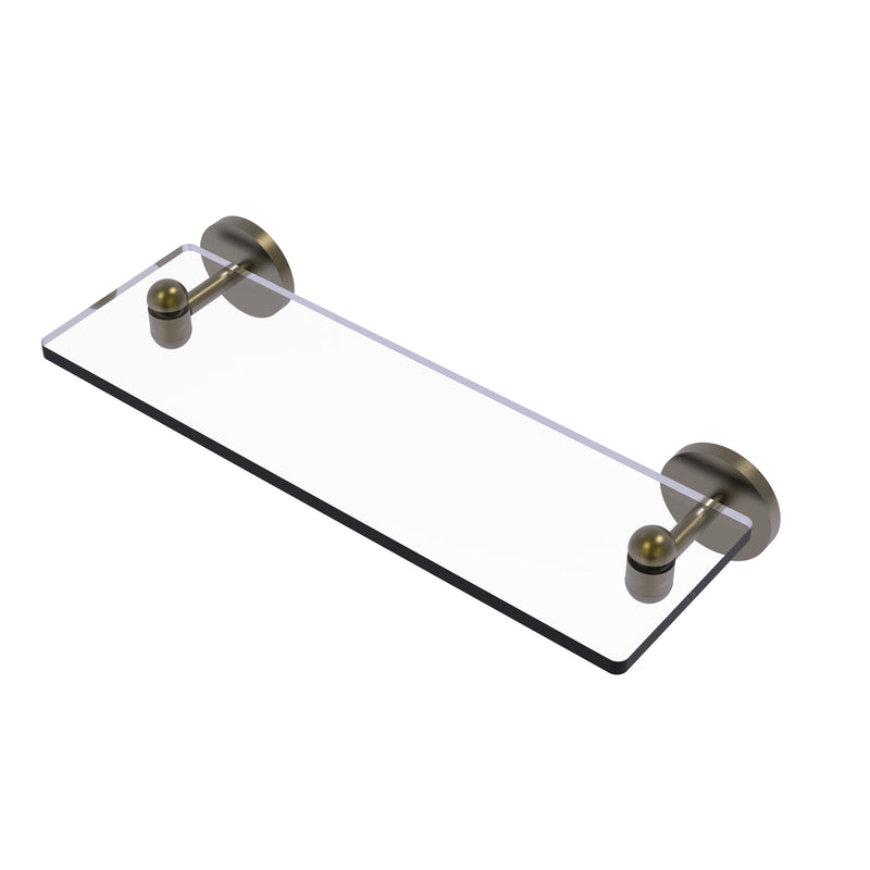 Allied Brass Tango Collection 16 Inch Glass Vanity Shelf with Beveled Edges TA-1-16-ABR