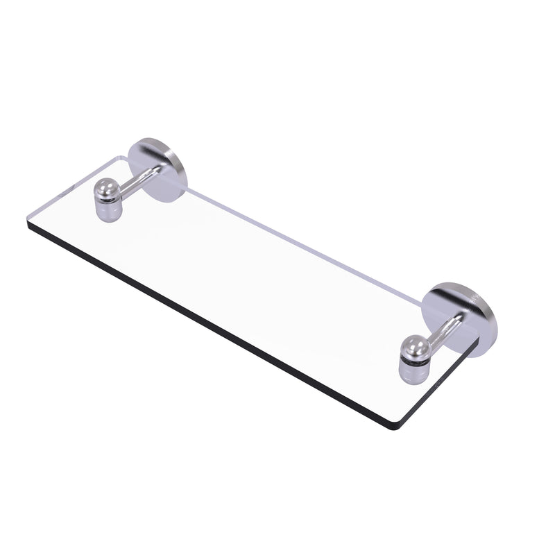 Allied Brass Tango Collection 16 Inch Glass Vanity Shelf with Beveled Edges TA-1-16-SCH