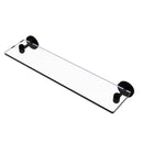 Allied Brass Tango Collection 22 Inch Glass Vanity Shelf with Beveled Edges TA-1-22-BKM