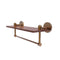 Allied Brass Tango Collection 16 Inch Solid IPE Ironwood Shelf with Integrated Towel Bar TA-1TB-16-IRW-BBR