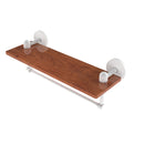 Allied Brass Tango Collection 16 Inch Solid IPE Ironwood Shelf with Integrated Towel Bar TA-1TB-16-IRW-WHM