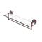 Allied Brass Tango Collection 22 Inch Glass Vanity Shelf with Integrated Towel Bar TA-1TB-22-CA