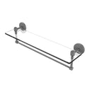 Allied Brass Tango Collection 22 Inch Glass Vanity Shelf with Integrated Towel Bar TA-1TB-22-GYM