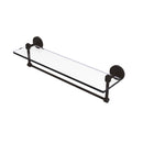 Allied Brass Tango Collection 22 Inch Glass Vanity Shelf with Integrated Towel Bar TA-1TB-22-ORB