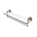 Allied Brass Tango Collection 22 Inch Glass Vanity Shelf with Integrated Towel Bar TA-1TB-22-PEW