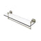 Allied Brass Tango Collection 22 Inch Glass Vanity Shelf with Integrated Towel Bar TA-1TB-22-PNI