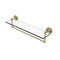 Allied Brass Tango Collection 22 Inch Glass Vanity Shelf with Integrated Towel Bar TA-1TB-22-SBR
