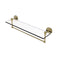 Allied Brass Tango Collection 22 Inch Glass Vanity Shelf with Integrated Towel Bar TA-1TB-22-UNL