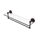 Allied Brass Tango Collection 22 Inch Glass Vanity Shelf with Integrated Towel Bar TA-1TB-22-VB