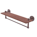 Allied Brass Tango Collection 22 Inch Solid IPE Ironwood Shelf with Integrated Towel Barv TA-1TB-22-IRW-CA