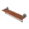 Allied Brass Tango Collection 22 Inch Solid IPE Ironwood Shelf with Integrated Towel Bar TA-1TB-22-IRW-GYM
