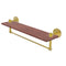 Allied Brass Tango Collection 22 Inch Solid IPE Ironwood Shelf with Integrated Towel Bar TA-1TB-22-IRW-PB