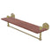 Allied Brass Tango Collection 22 Inch Solid IPE Ironwood Shelf with Integrated Towel Barv TA-1TB-22-IRW-SBR