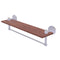 Allied Brass Tango Collection 22 Inch Solid IPE Ironwood Shelf with Integrated Towel Bar TA-1TB-22-IRW-SCH