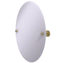 Allied Brass Frameless Oval Tilt Mirror with Beveled Edge TA-91-SBR