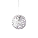 Dainolite 1 Light Pendant Wh/Sv TAL-141P-691