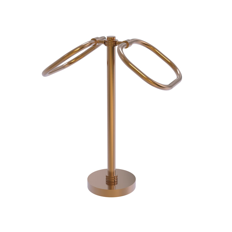 Allied Brass Two Ring Oval Guest Towel Holder TB-20D-BBR