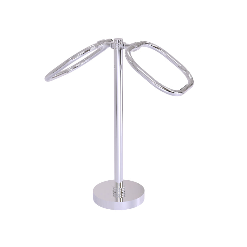 Allied Brass Two Ring Oval Guest Towel Holder TB-20D-PC