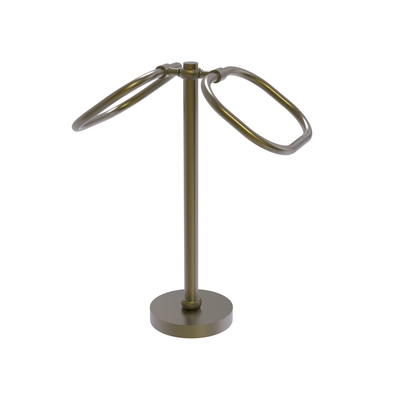 Allied Brass Two Ring Oval Guest Towel Holder TB-20T-ABR
