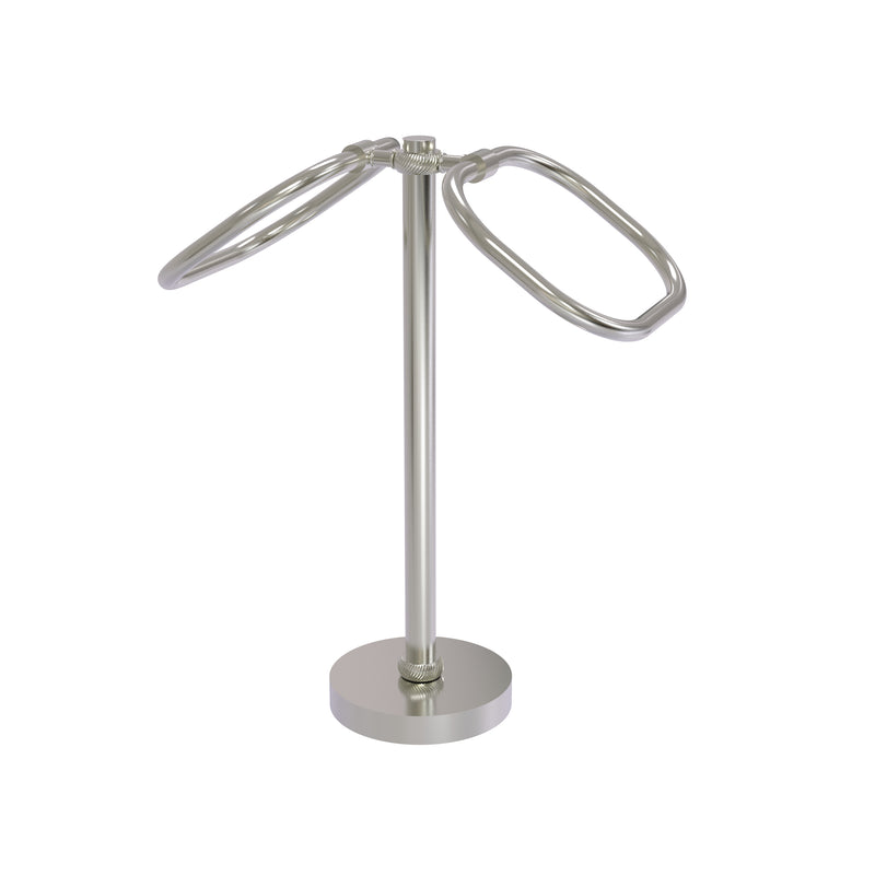 Allied Brass Two Ring Oval Guest Towel Holder TB-20T-SN