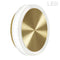 Dainolite 12W Wall Sconce Aged Brass with Frosted Acrylic Diffuser TOP-612LEDW-AGB