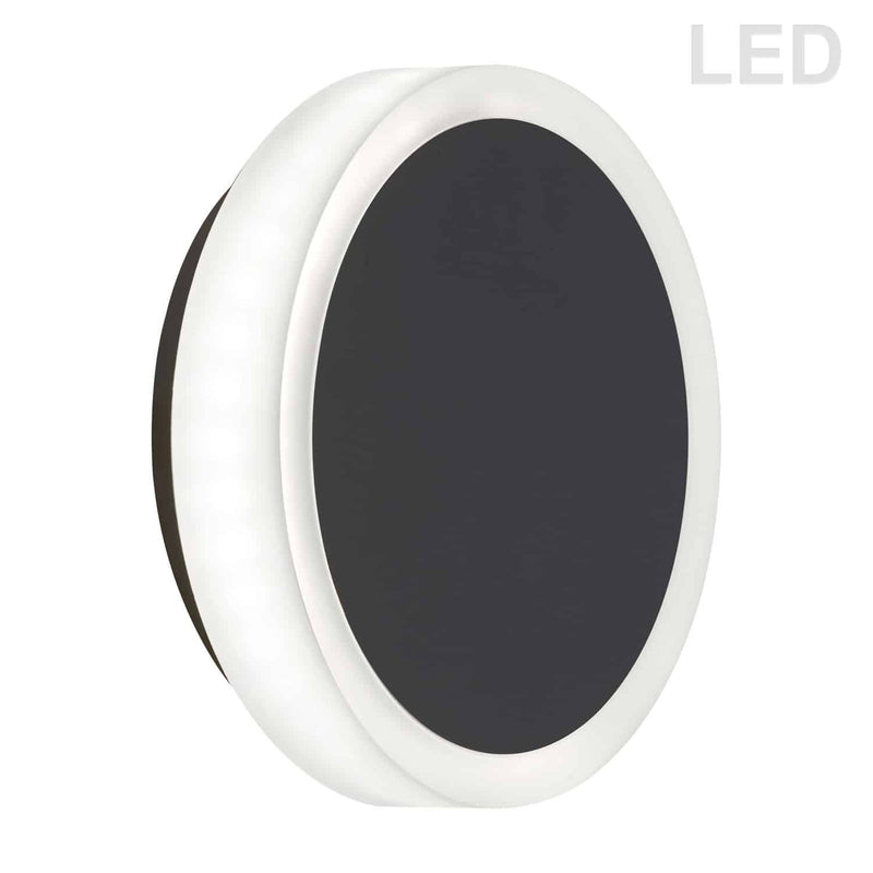 Dainolite 12W Wall Sconce Matte Black with Frosted Acrylic Diffuser TOP-612LEDW-MB